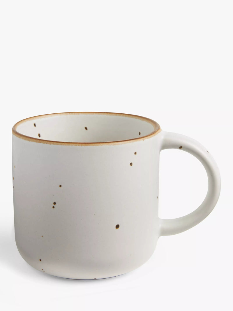 John Lewis Soft Speckle Glaze Stoneware Mug 300ml