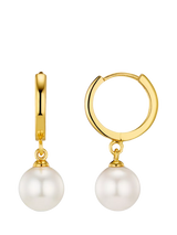 John Lewis Orelia Pearl Drop Huggie Hoop Earrings- Buy online at McGrocer