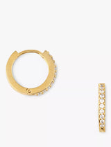 John Lewis Orelia Mini Pave Huggie Hoop Earrings- Buy online at McGrocer