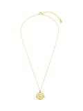Orelia medallion spinner necklace pale gold 40cm - British product