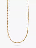 Orelia fine curb chain necklace gold plated stainless steel - British product