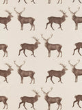 Sanderson furnishing fabric Evesham Deer Linen/Chalk, UK version