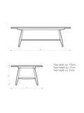 ercol Bellingdon oval coffee table ash black, imported from the UK