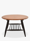 ercol Bellingdon oval coffee table ash black, imported from the UK