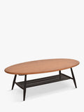 ercol Bellingdon oval coffee table ash black, imported from the UK