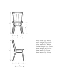 ercol Ashridge dining chair in solid ash matte finish - British product