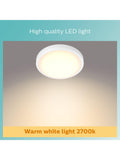 Philips Doris LED flush bathroom light white - British product