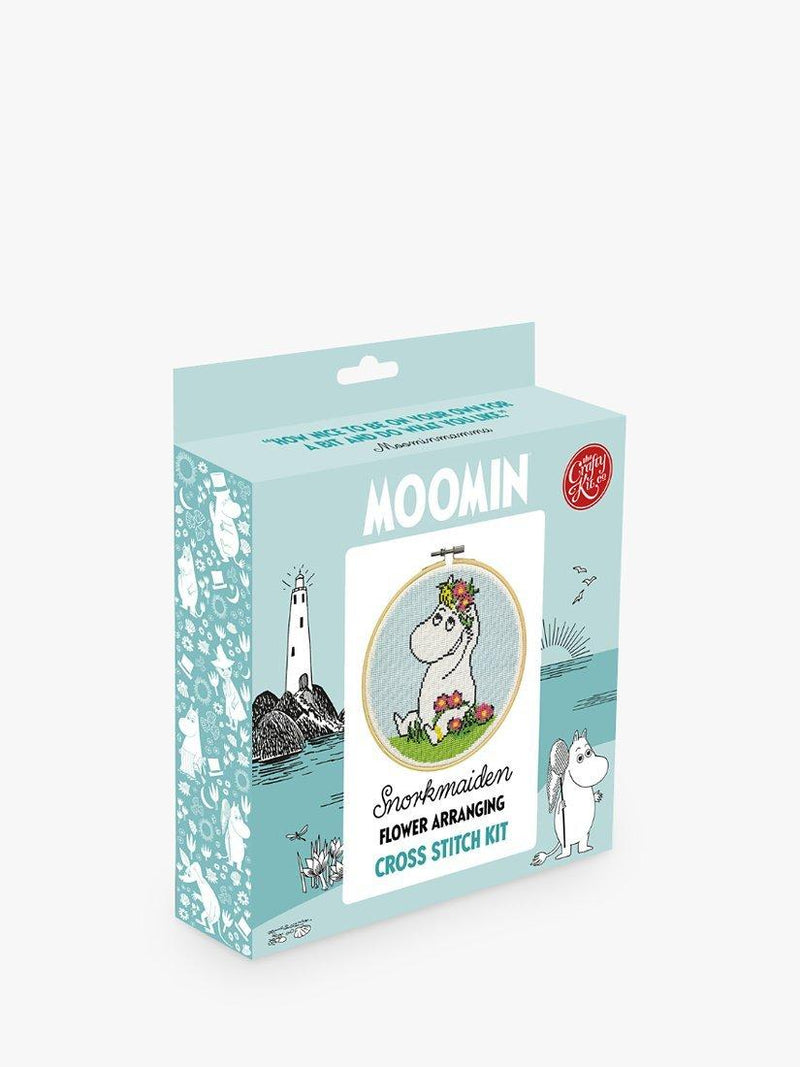 The Crafty Kit Company Snorkmaiden cross stitch hoop kit 18cm - British product