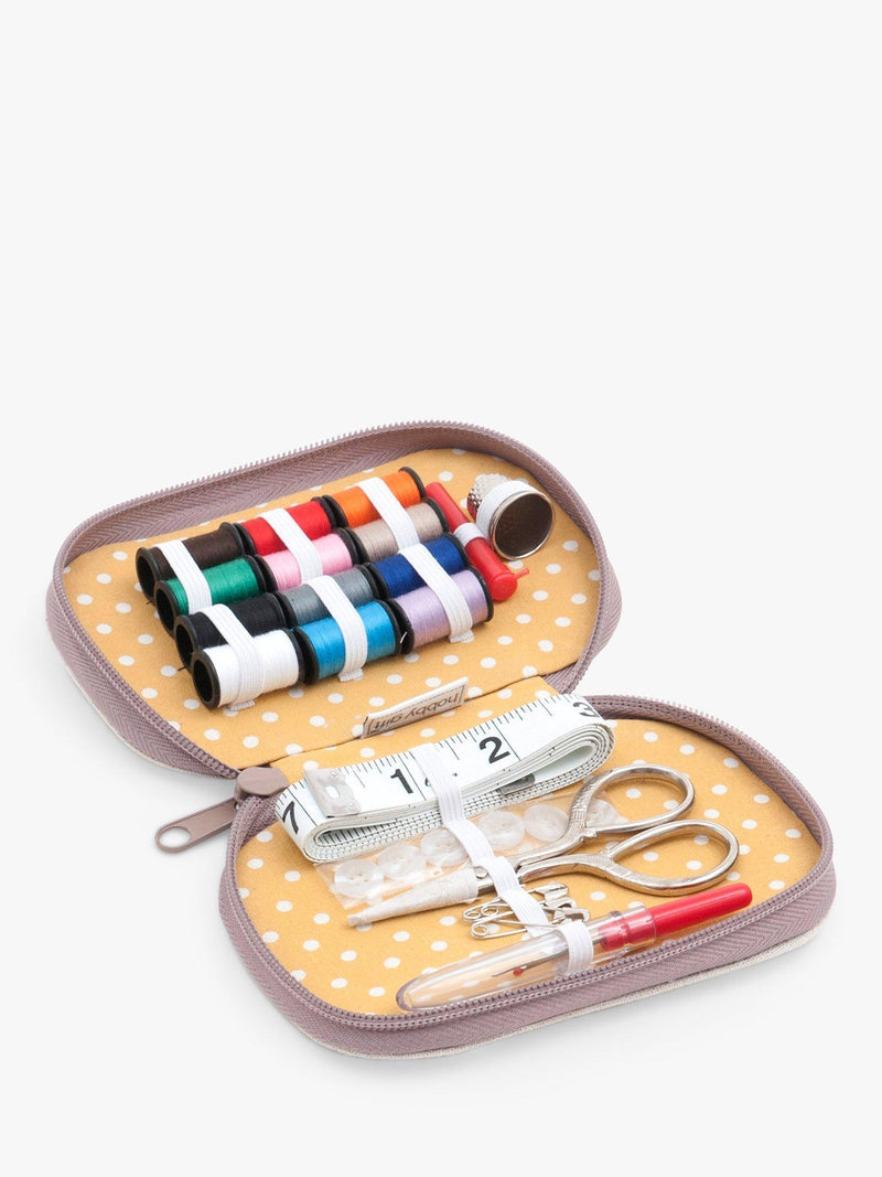 Milward Bee sewing kit compact linen case (British brand)