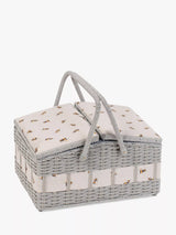John Lewis Milward Bee Twin Lid Sewing Basket- Buy online at McGrocer