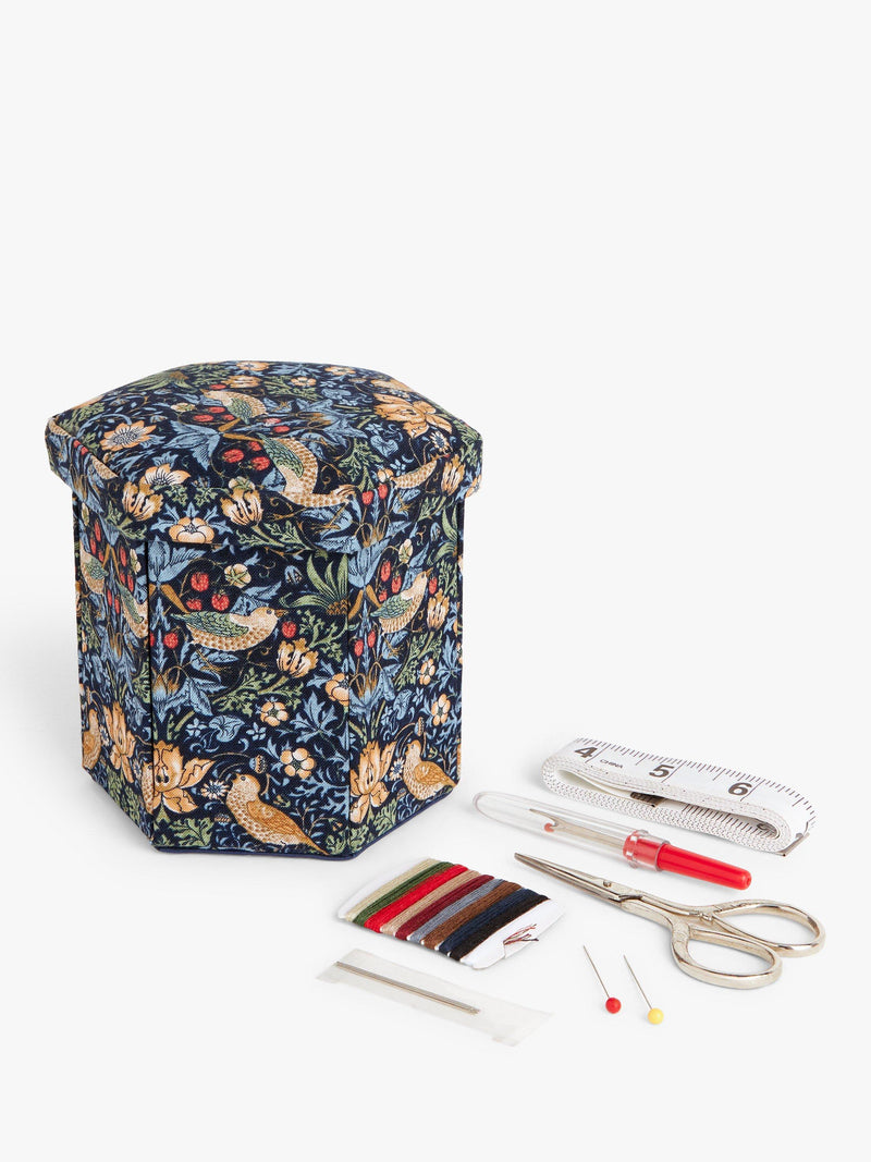 John Lewis William Morris Strawberry Thief sewing box (British brand)