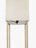 John Lewis Harrison floor lamp walnut shelves steel, imported from the UK