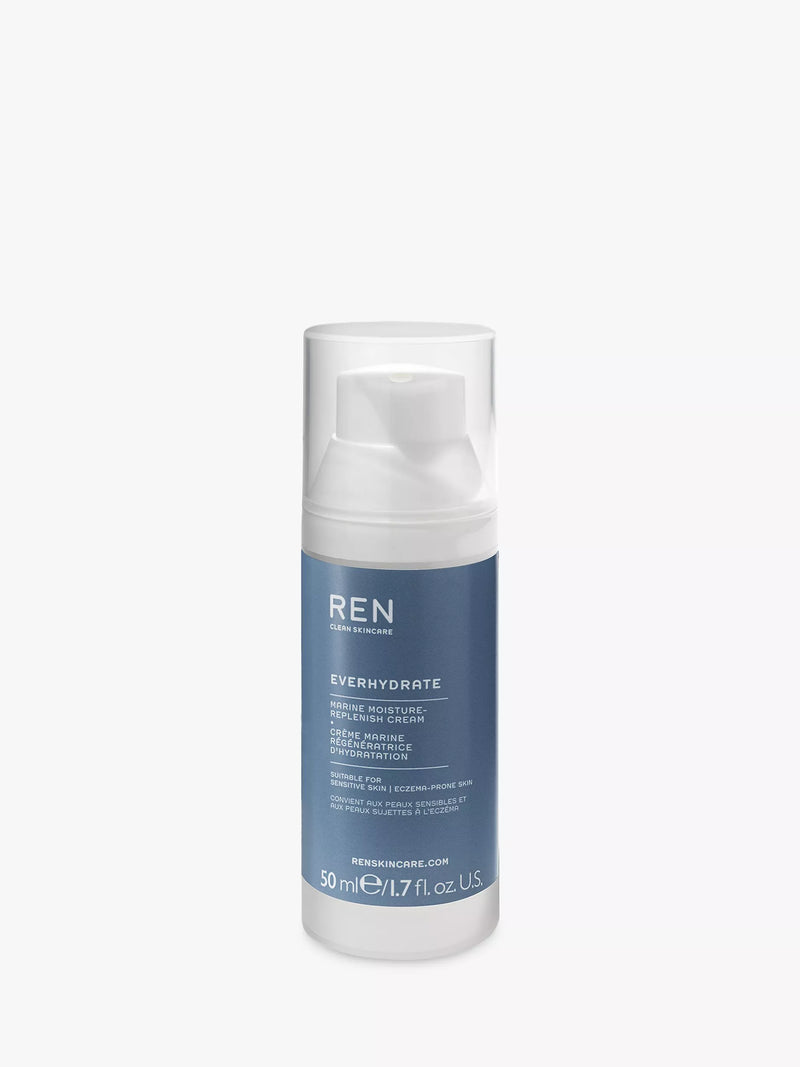 REN Marine Moisture Replenish Cream 50ml, imported from the UK