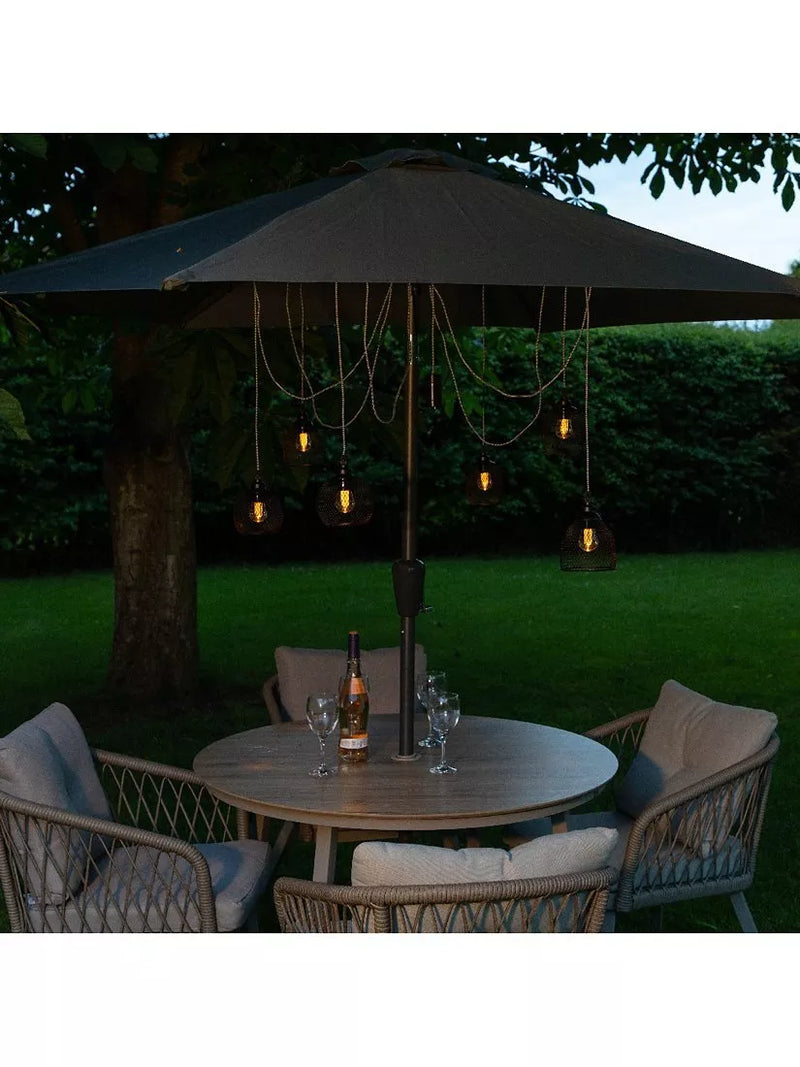 NOMA warm white 6-bulb festoon light, imported from the UK