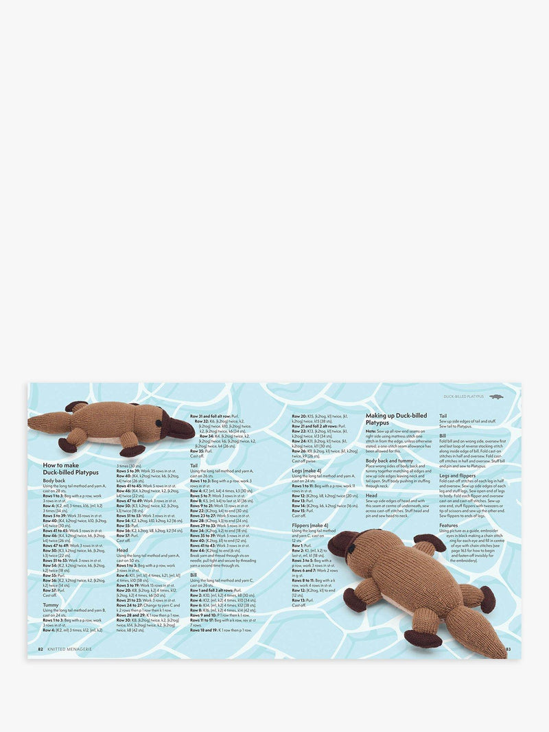 GMC Knitted Menagerie animal knitting pattern book, UK version