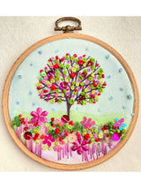 John Lewis Rowandean Summer Apple Tree Embroidery Kit 20cm- Buy online at McGrocer