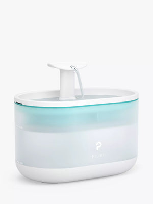 Quiet Pet Water Fountain with 5-Stage Filtration and 2.1L Reservoir, Blue