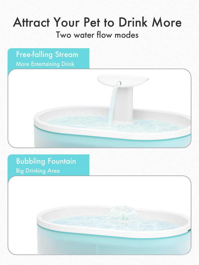 Petlibro Pet Water Fountain Blue 2.1L, imported from the UK