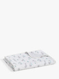 John Lewis reversible muslin swaddle blanket with elephant print, 120 x 120cm, UK version