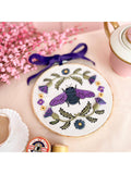 MakeBox & Co Violet Bee embroidery hoop kit 18cm, UK version