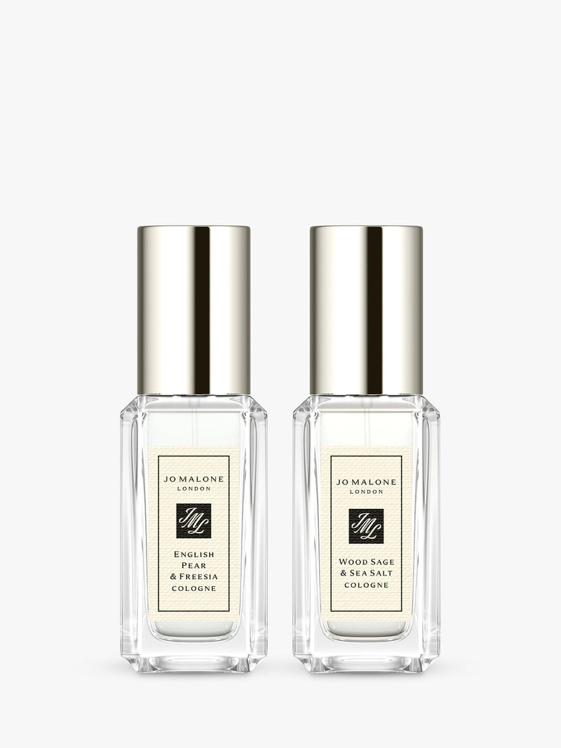 Travel-Size Cologne Duo Gift Set with English Pear & Freesia and Wood Sage & Sea Salt Scents 9ml
