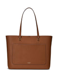 Ralph Lauren Karly crosshatch leather large tote bag - British product