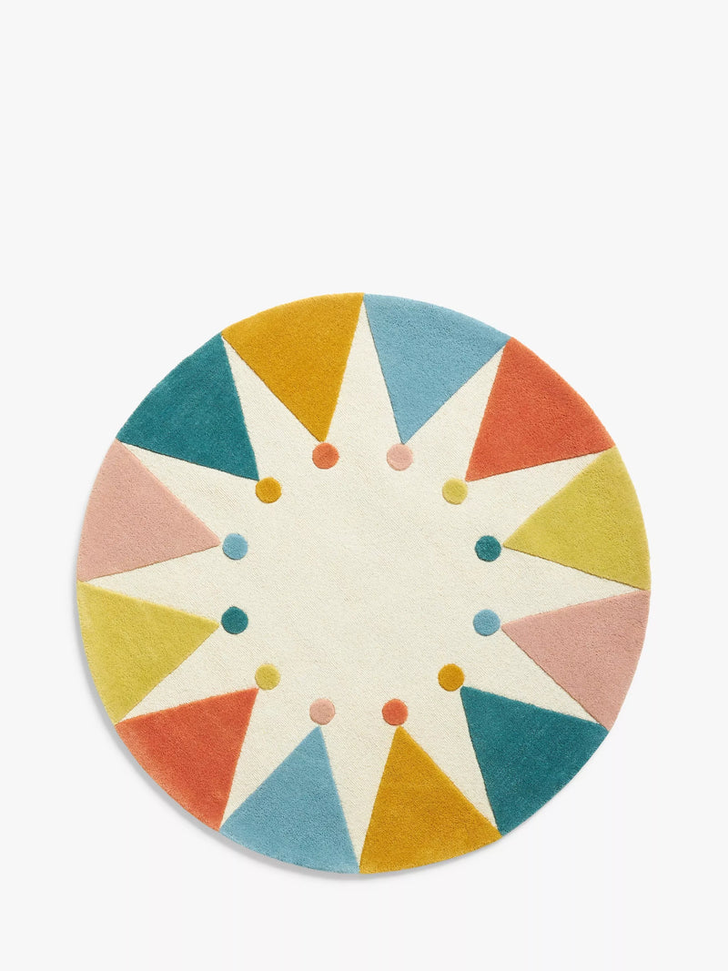 John Lewis carnival wool rug diameter 100cm, UK version