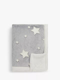 John Lewis kids' glow-in-the-dark star print sherpa fleece blanket, UK version