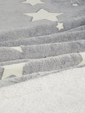 John Lewis kids' glow-in-the-dark star print sherpa fleece blanket, UK version