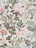 Floral Bird Patterned Wallpaper on Non-Woven Ground for Easy Installation