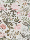 Floral Bird Patterned Wallpaper on Non-Woven Ground for Easy Installation