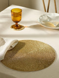 John Lewis beaded round placemat in gold, UK version