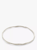 John Lewis Monica Vinader MV Siren Muse Bangle, Silver- Buy online at McGrocer