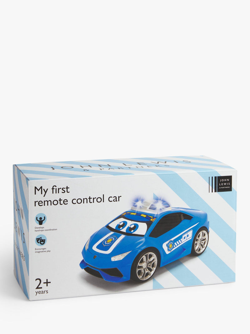 John Lewis My First Remote Control Police Car toy, imported from the UK