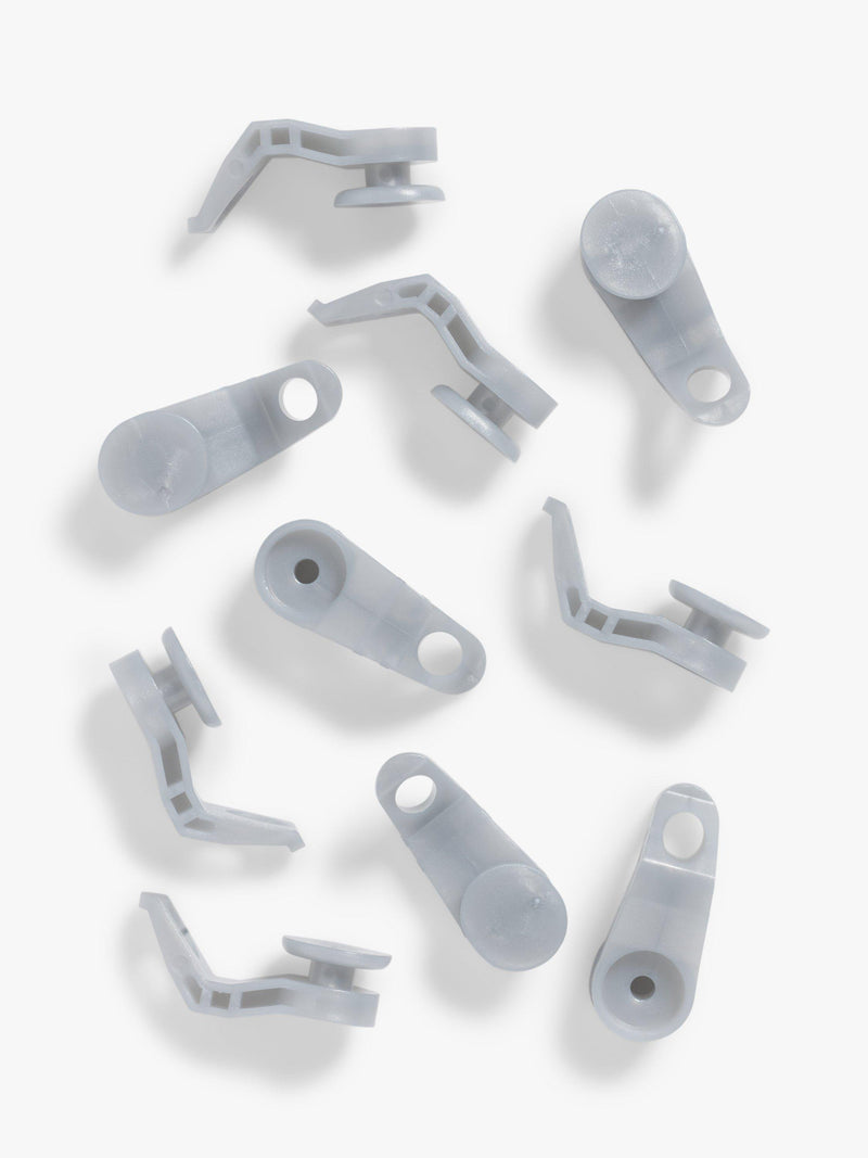 John Lewis glider hooks for mediumweight tracks, pack of 10, UK version