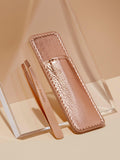 Tweezerman rose gold mini slant tweezers, imported from the UK