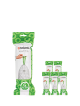 John Lewis Brabantia PerfectFit Bin Liners Size G 23-30L 120 Bags- Buy online at McGrocer