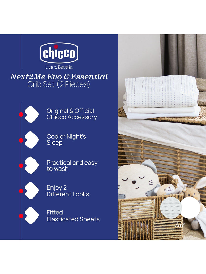 Chicco Next2Me crib bedding set pack of 2, UK version