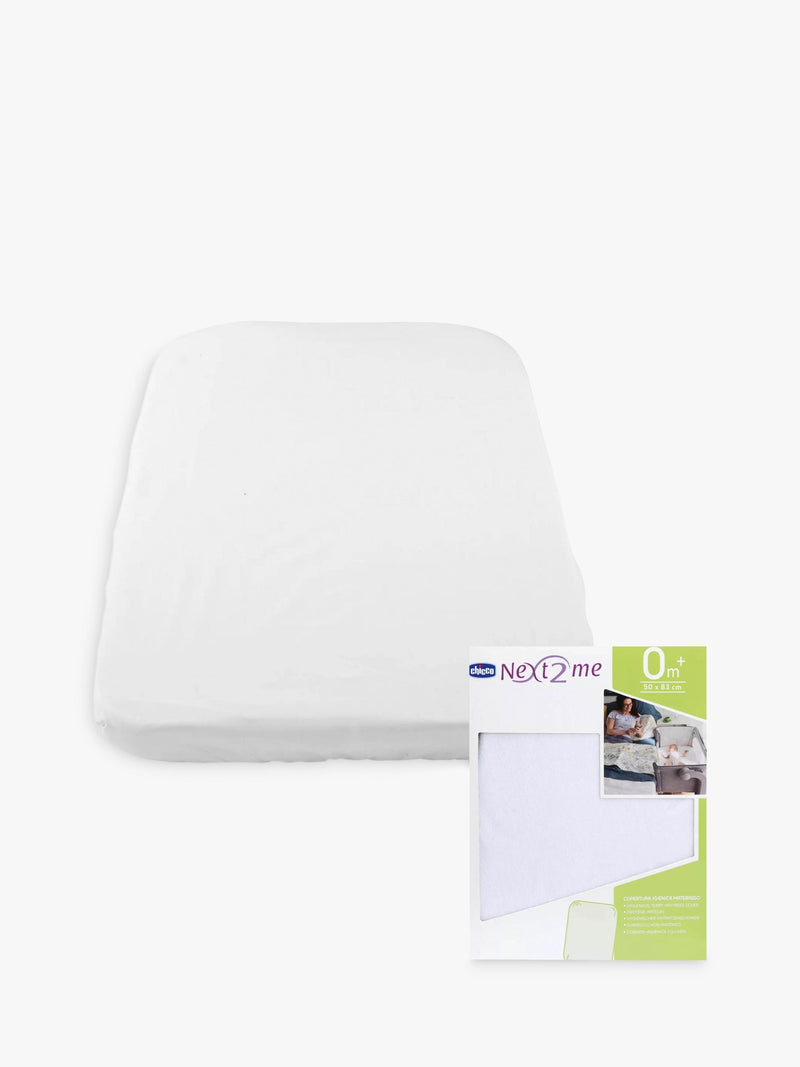 Chicco terry cloth mattress cover white, imported from the UK