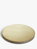 John Lewis etched scallop stainless steel coasters set of 4, imported from the UK