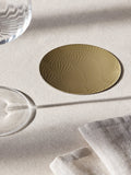 John Lewis etched scallop stainless steel coasters set of 4, imported from the UK