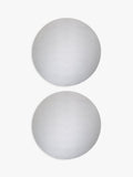 John Lewis etched scallop stainless steel round placemats set of 2, UK version