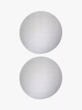 John Lewis etched scallop stainless steel round placemats set of 2, UK version