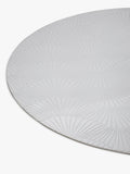 John Lewis etched scallop stainless steel round placemats set of 2, UK version