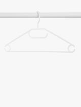 John Lewis John Lewis Plastic Swivel Hangers, Set of 6, White- Buy online at McGrocer