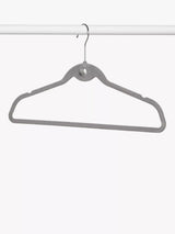 John Lewis John Lewis Flock Clothes Hangers, Pack of 20, Grey- Buy online at McGrocer