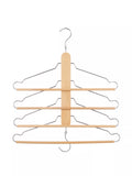 John Lewis 4-pack space saving clothes hangers FSC wood, imported from the UK