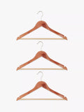 John Lewis FSC Cedar Natural clothes hangers pack of 3, UK version