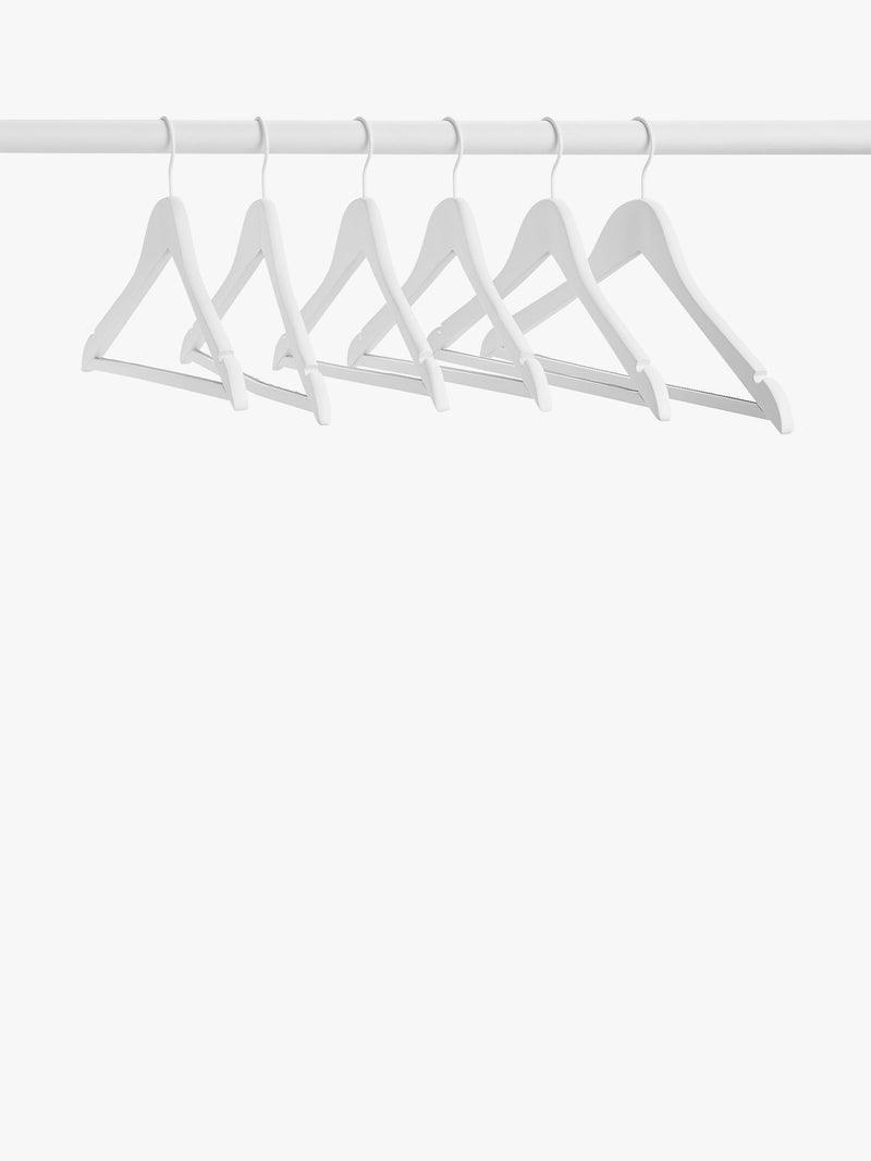 John Lewis white hangers pack of 6 (British brand)