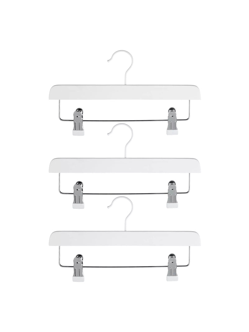 John Lewis clip hangers pack of 3 FSC beech white, imported from the UK